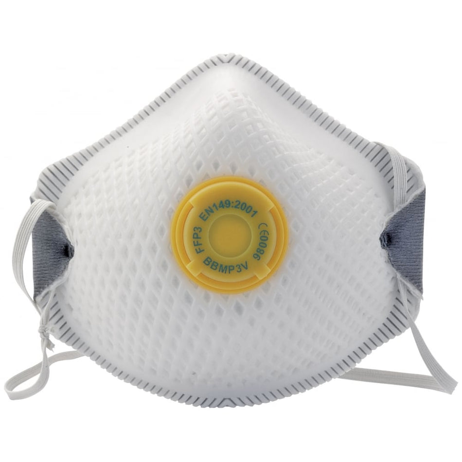 DRAPER FFP3 NR Moulded Dust Masks (Pack of 2): Model No. FM13PC/B