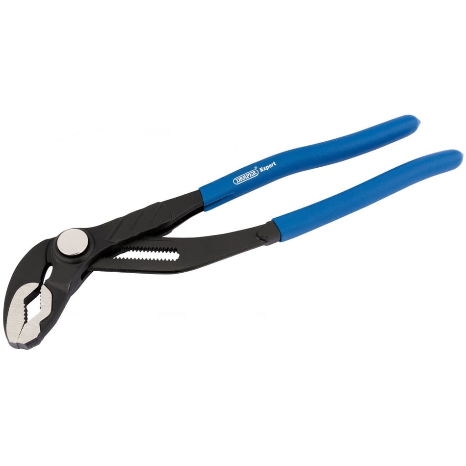 DRAPER Expert 300mm Push Button Heavy Duty Waterpump Pliers: Model No. EWPPB1