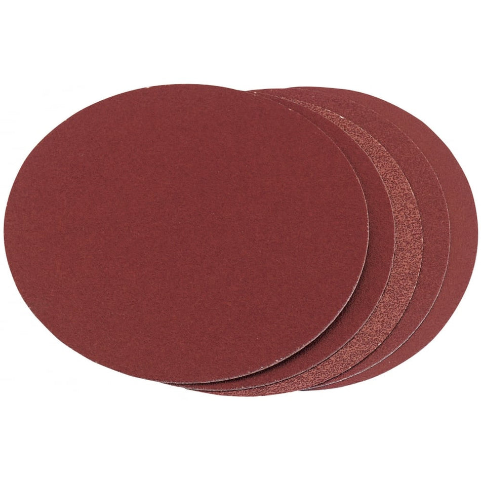 DRAPER Five Assorted Grit 150mm Aluminium Oxide Sanding Discs: Model No. SD6C