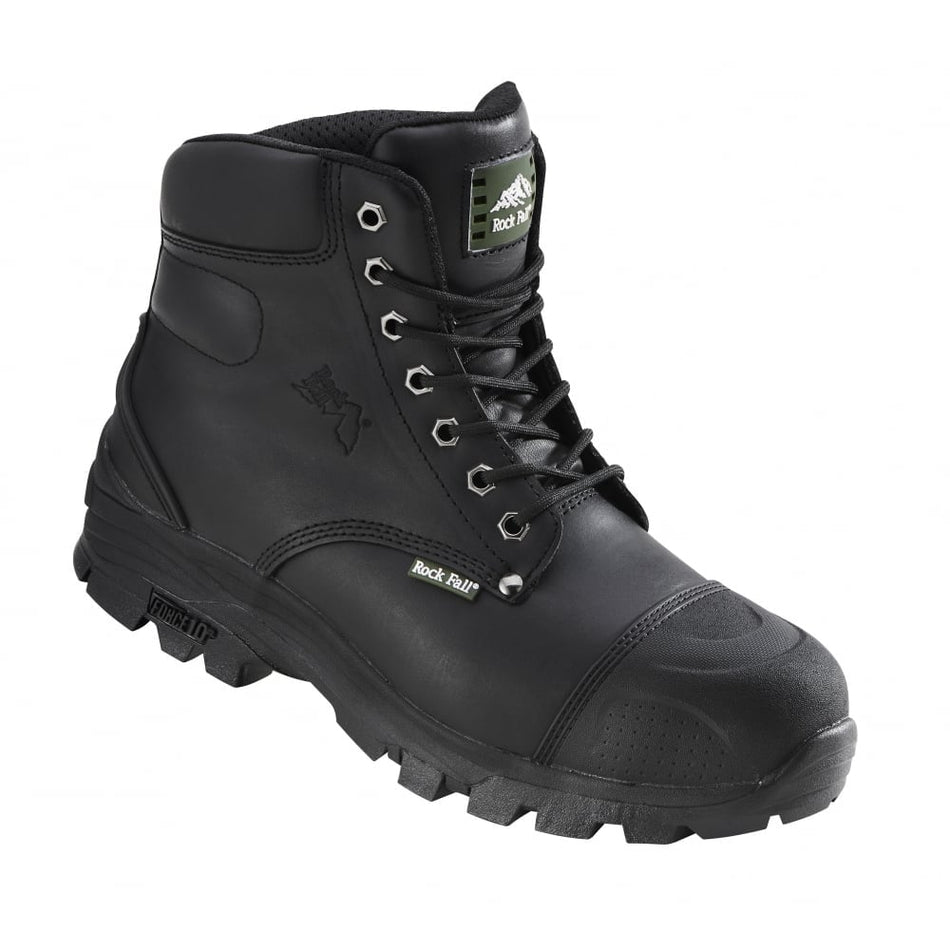 Rock Fall Ebonite Black Hiker Styled Safety Boot: Model No.RF10