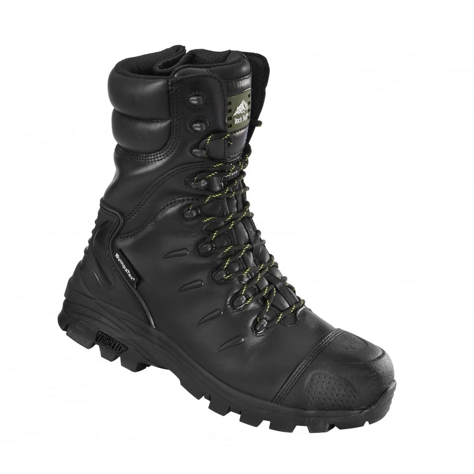 Rock Fall Monzonite Black High Leg Metatarsal Safety Boot: Model No.RF540