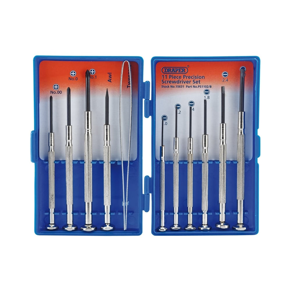 DRAPER Precision Screwdriver Set (11 piece)