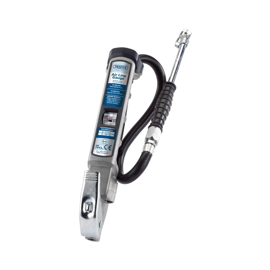 DRAPER Professional Air Line Inflator with Twin Connectors