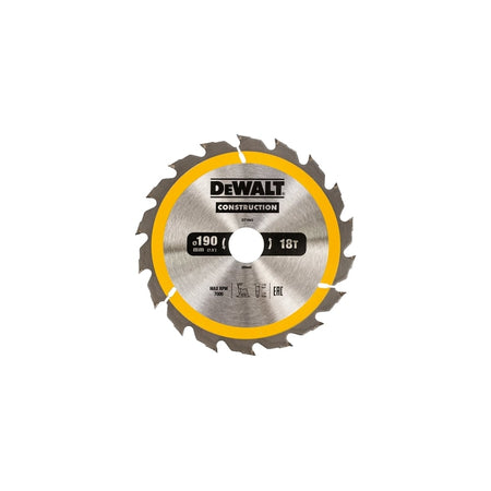 Construction Circular Saw Blade 190 x 30mm x 18T