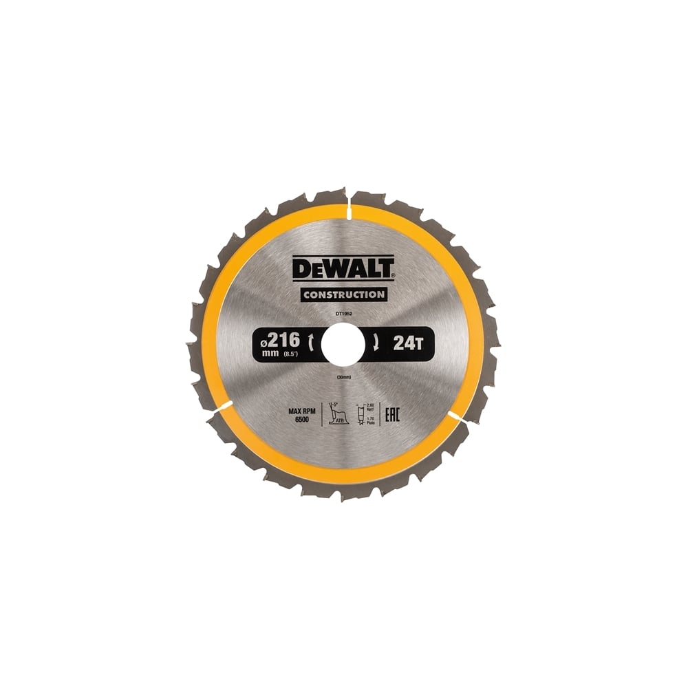 Construction Circular Saw Blade 216 x 30mm x 24T
