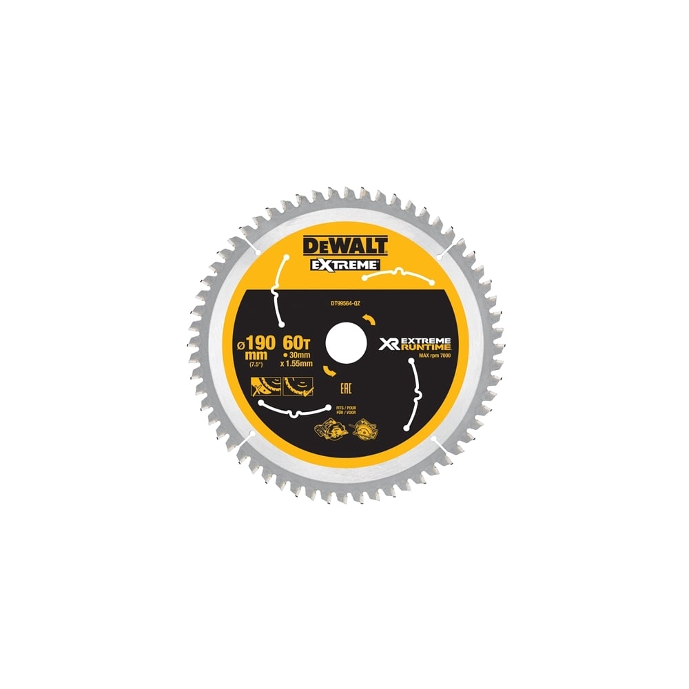 Xtreme Runtime FlexVolt Circular Saw Blade 190mm x 30mm 60T