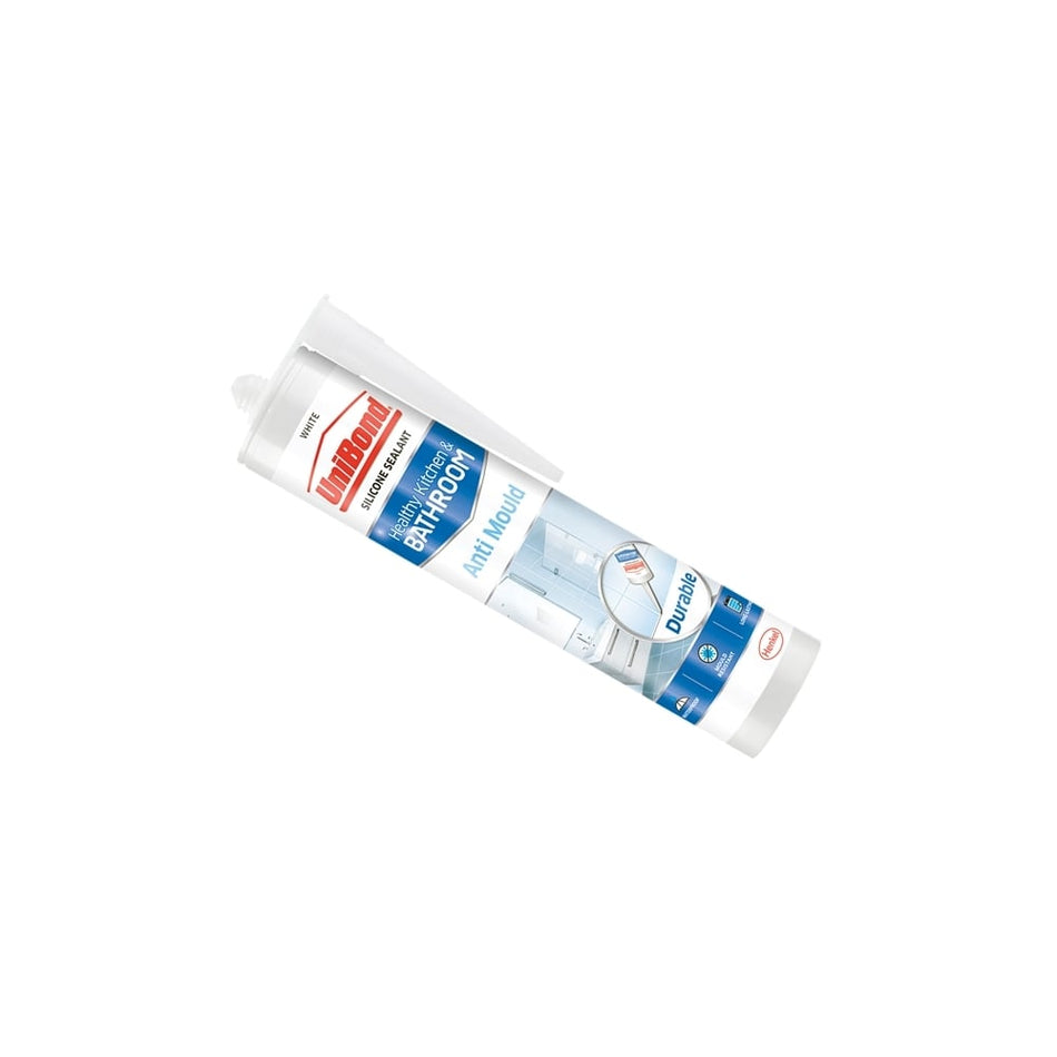 Anti-Mould Kitchen & Bathroom Sealant Cartridge White 274g
