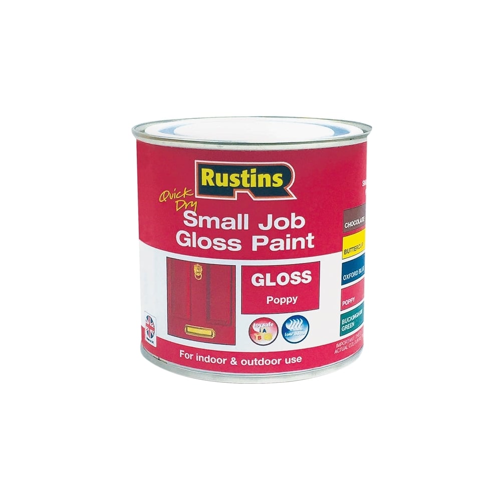 Quick Dry Small Job Gloss Paint Poppy 250ml