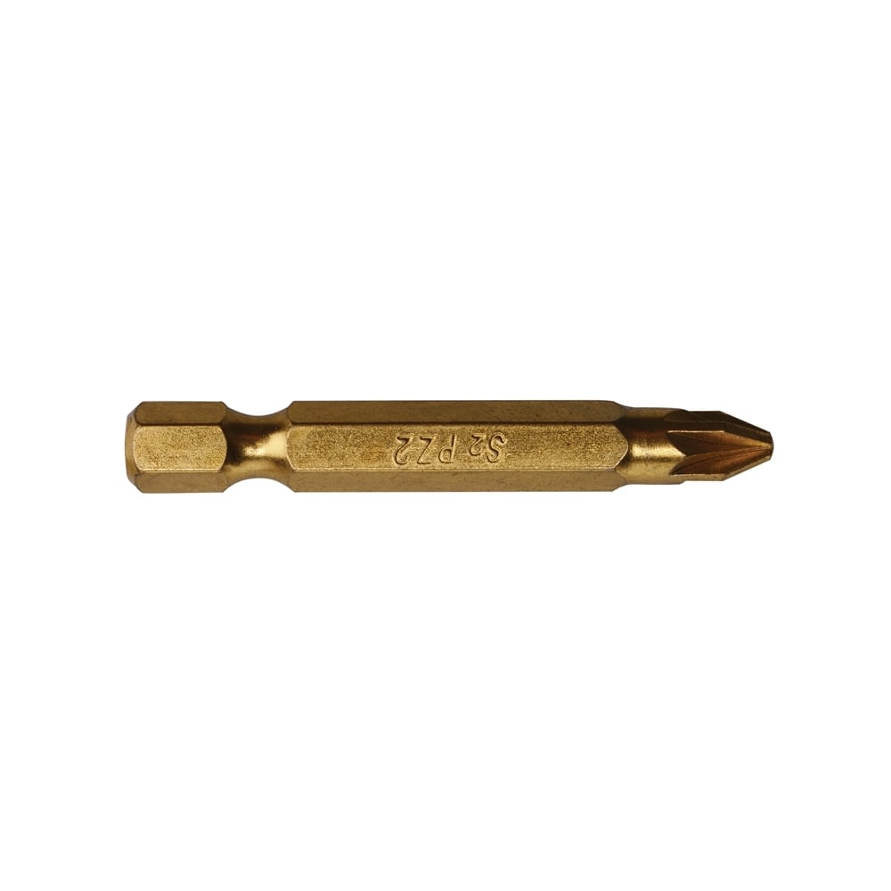 Titanium Coated Screwdriver Bits PZ2 50mm Pack of 10