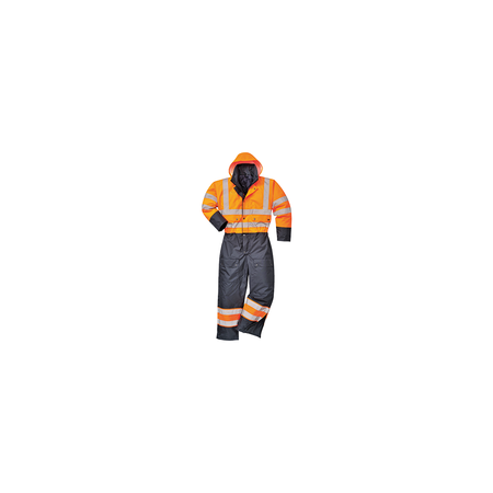 Portwest Hi-Vis Contrast Coverall - Lined S485