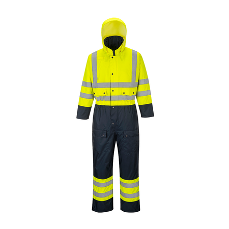 Portwest Hi-Vis Contrast Coverall - Lined S485