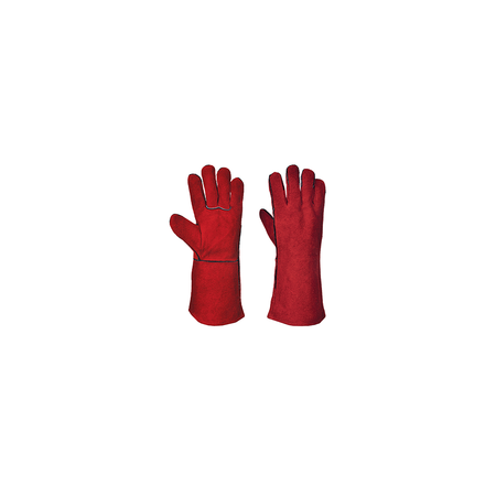 Welders 210 Split Leather Red Gauntlet
