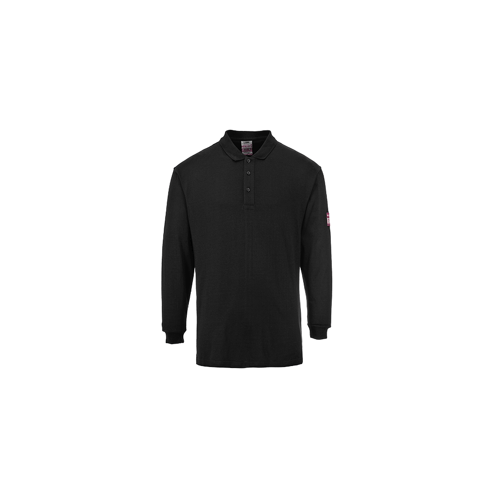 Portwest Flame Resistant Anti-Static Long Sleeve Polo Shirt FR10