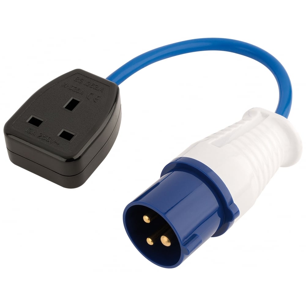 DRAPER 230V 16A to 13A Adaptor Lead: Model No. 240VFL1