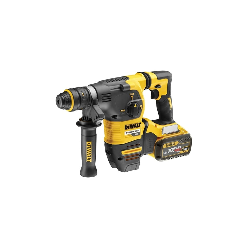 DCH334X2 Brushless Q/C Chuck SDS-Plus Hammer 54 Volt 2 x 9.0/3.0Ah Li-Ion
