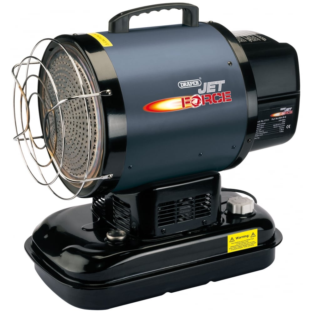 DRAPER Jet Force, Infrared Diesel/Kerosene Space Heater 60,000 BTU (17kW): Model No. DSH-IR-B