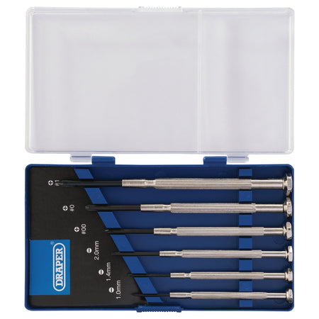 DRAPER Precision Screwdriver Set (6 Piece) : Model No. PS1003/B