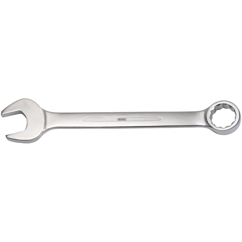 DRAPER 100mm Heavy Duty Long Pattern Metric Combination Spanner: Model No. 8220MM