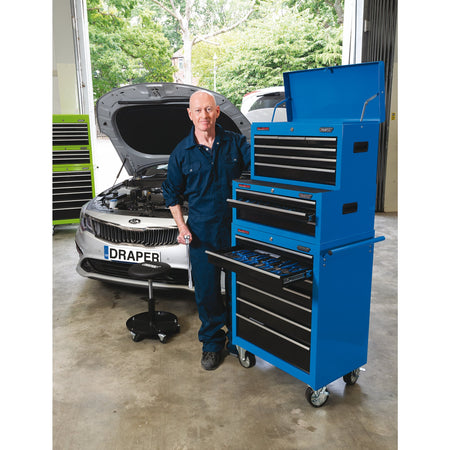 Intermediate Tool Chest, 3 Drawer, 26", Blue : Model No. TIC3D