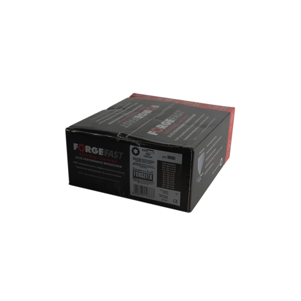 Forgefix ForgeFast Torx Compatible Wood Screw Pack 1800 Piece
