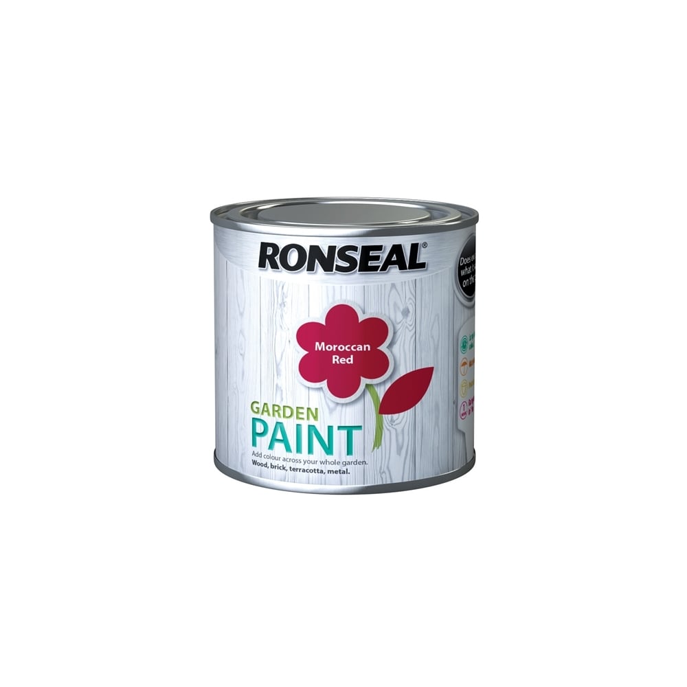 Ronseal Garden Paint Moroccan Red 250ml