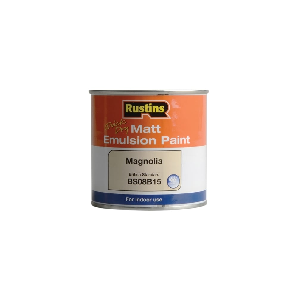 Rustins Quick Dry Matt Emulsion Paint Magnolia 250ml