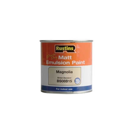 Rustins Quick Dry Matt Emulsion Paint Magnolia 250ml