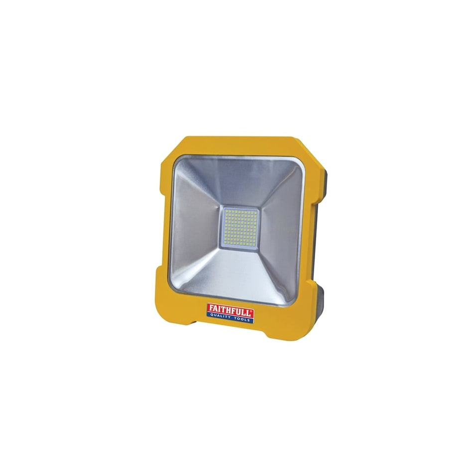 Faithfull Power Plus SMD LED Task Light with Power Take Off 20 Watt 110 Volt