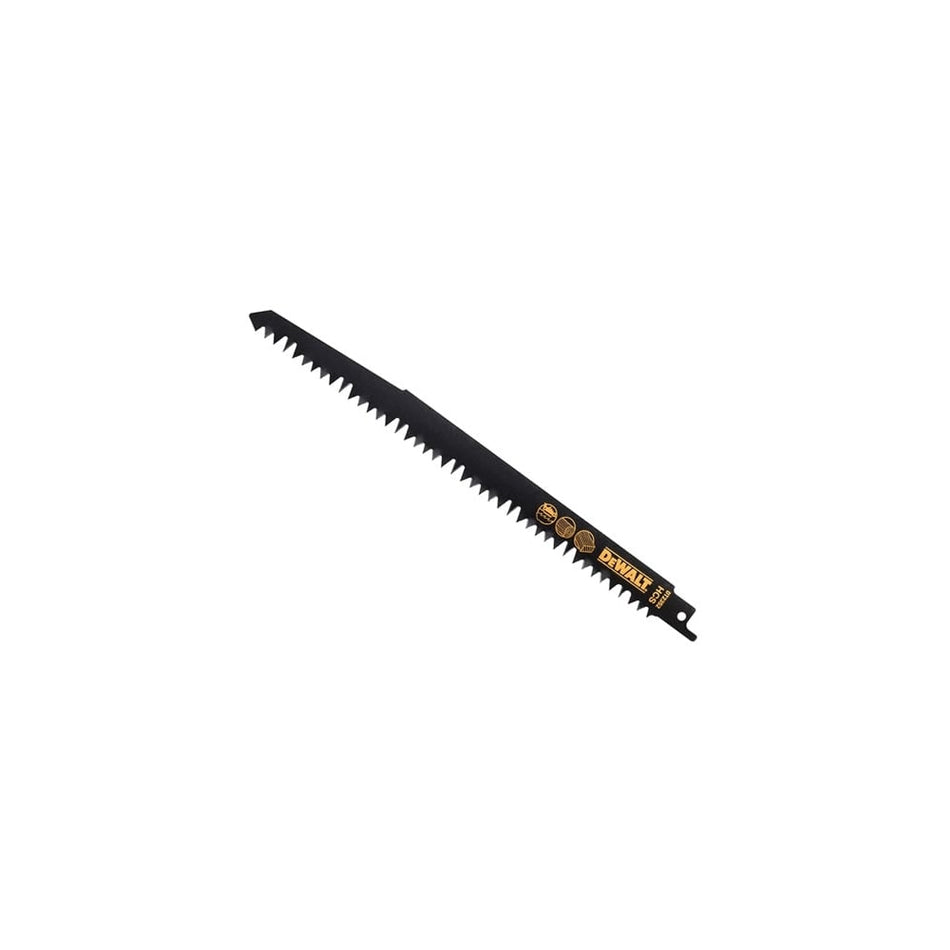 DEWALT HCS Wood Cutting Recip Saw Blades - Coarse, Fast Cuts 240mm (Pack 5)