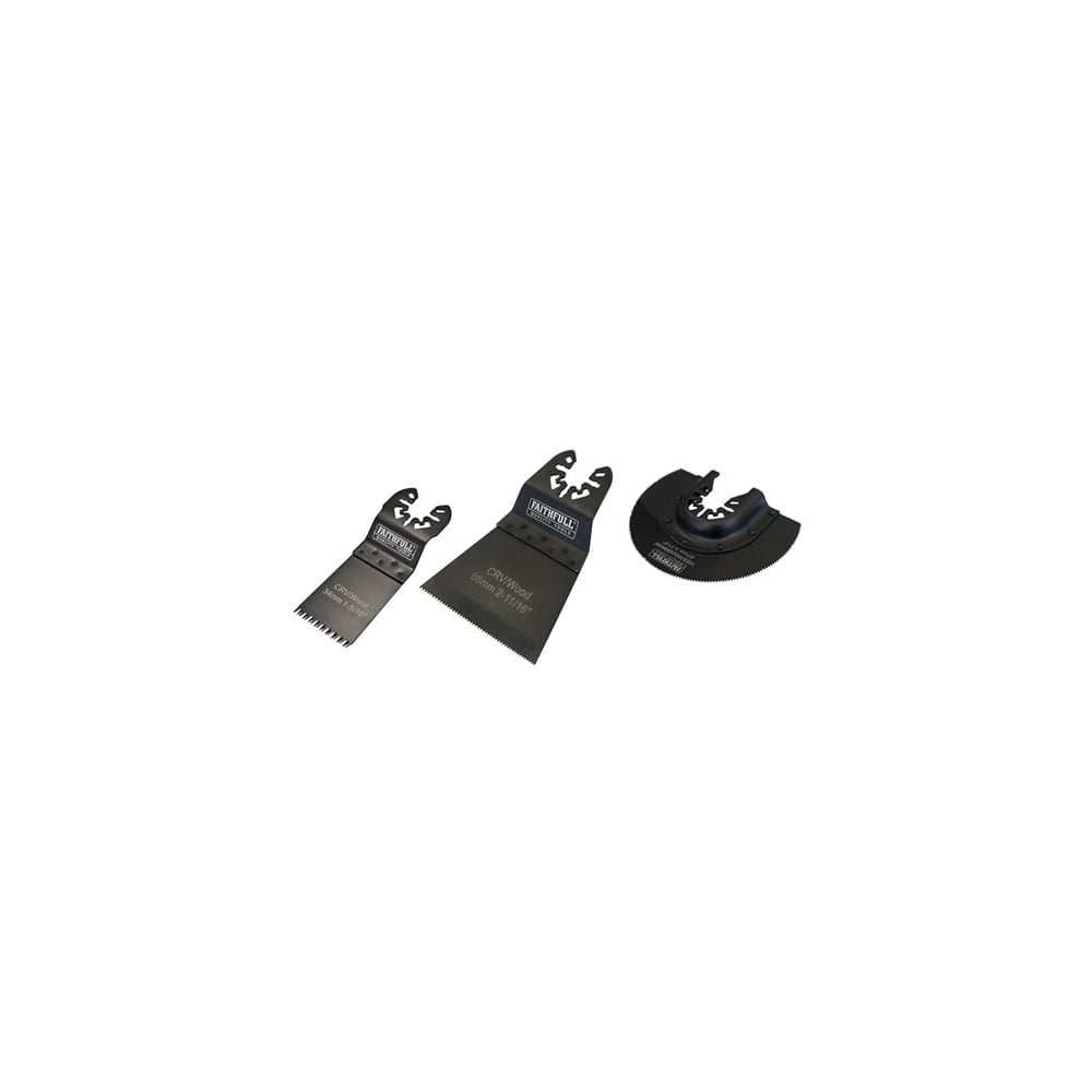 Faithfull Multi-Function Tool Blade Set 3 Piece