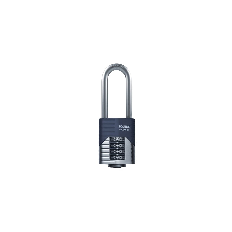 Henry Squire Vulcan Long Boron Shackle Combination Padlock 50mm