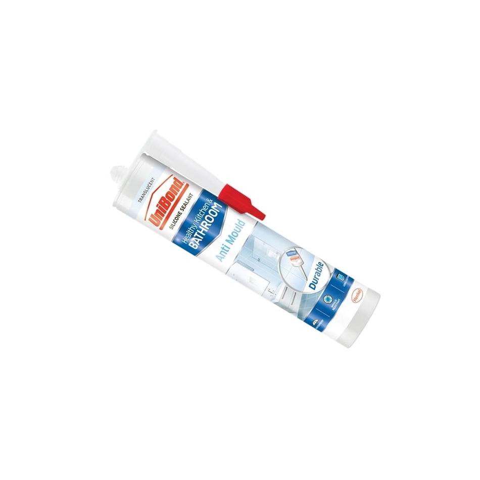 Unibond Anti-Mould Kitchen & Bathroom Sealant Cartridge Translucent 274g
