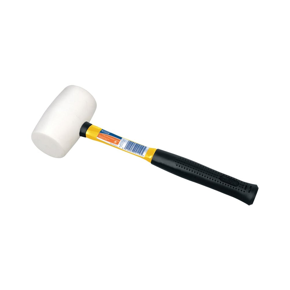 DRAPER Non-Marking Rubber Head Mallet with Fibreglass Shaft (680g-24oz) : Model No. RM/NMFG