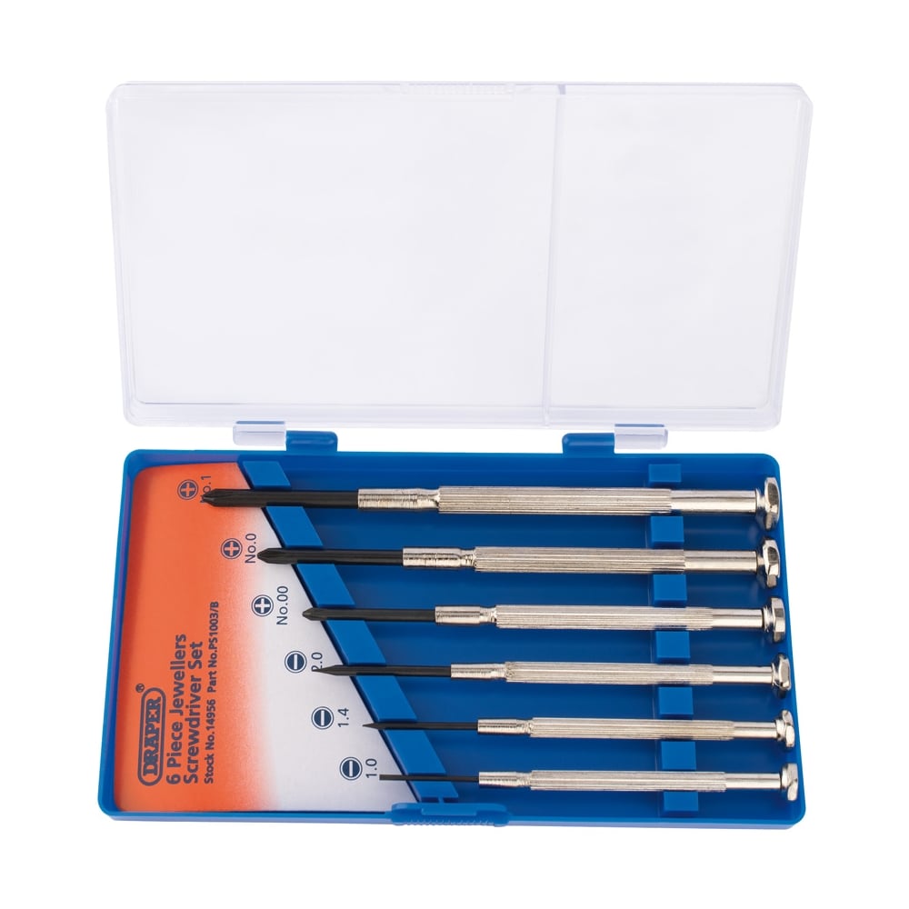 DRAPER Precision Screwdriver Set (6 Piece) : Model No. PS1003/B