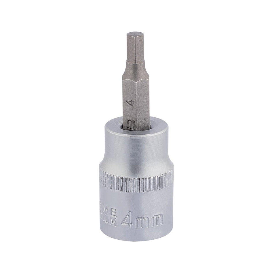 DRAPER 3/8" Square Drive Socket with Hexagonal Bit (4mm) : Model No. D-HEX/B