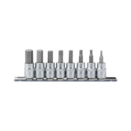 DRAPER 3/8" Sq. Dr. Hexagonal Socket Bit Set (8 piece) : Model No. D-HEX/8/55
