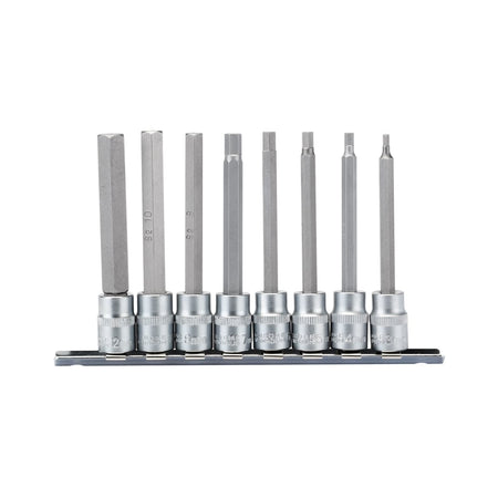 DRAPER 3/8" Sq. Dr. Hexagonal Socket Bit Set (8 piece) : Model No. D-HEX/8/100