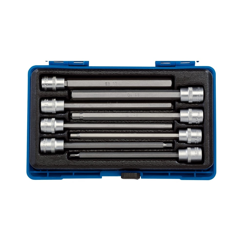 DRAPER 3/8" Sq. Dr. Hexagonal Socket Bit Set (8 piece) : Model No. D-HEX/8/150
