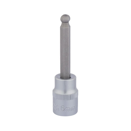 DRAPER 3/8" Sq. Dr. Ball End Hexagonal Socket Bits (6mm) : Model No. D-HEX-BALL/B