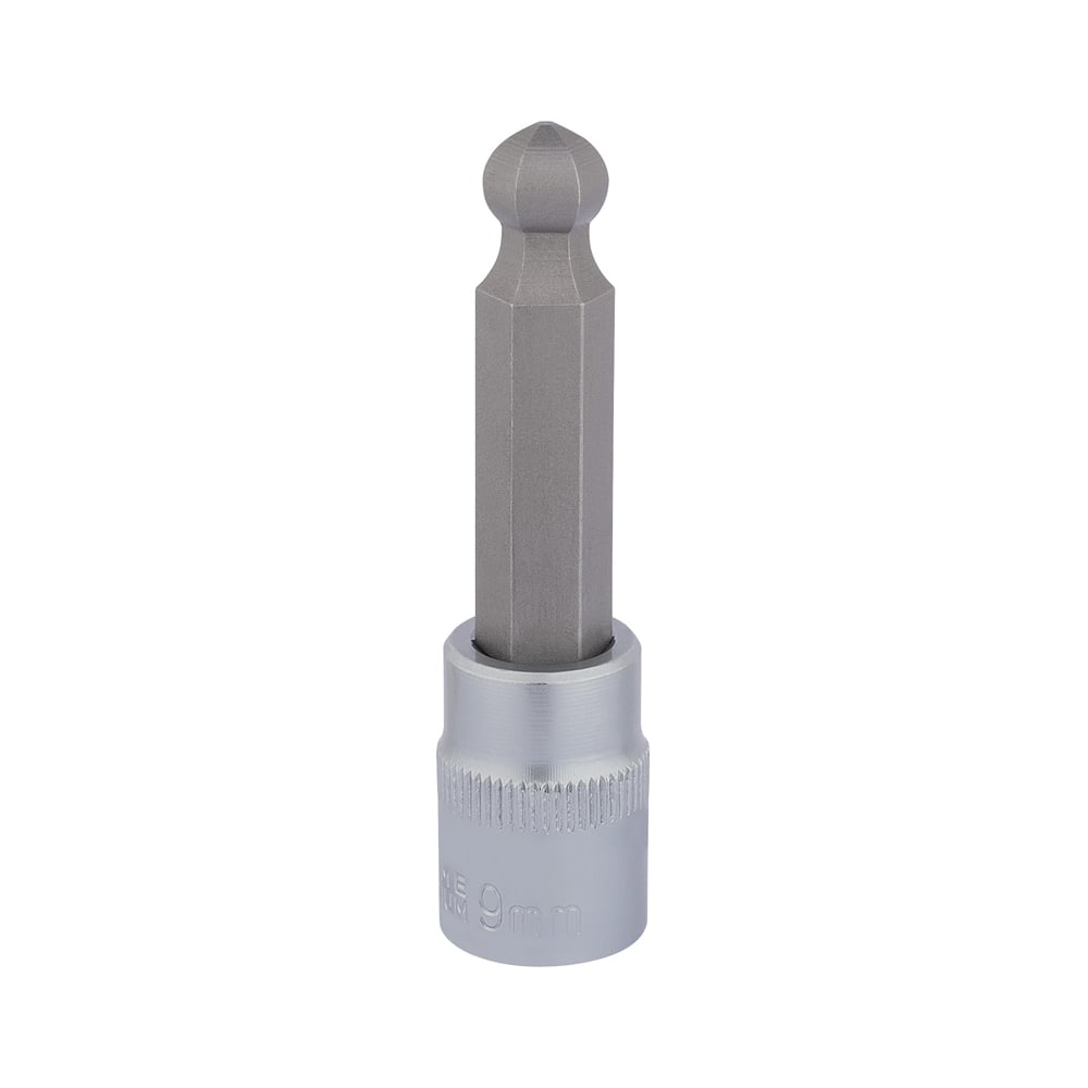 DRAPER 3/8" Sq. Dr. Ball End Hexagonal Socket Bits (9mm) : Model No. D-HEX-BALL/B