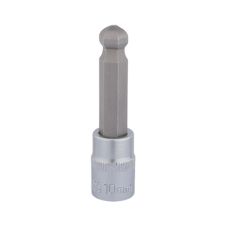 DRAPER 3/8" Sq. Dr. Ball End Hexagonal Socket Bits (10mm) : Model No. D-HEX-BALL/B