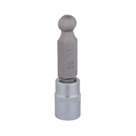 DRAPER 3/8" Sq. Dr. Ball End Hexagonal Socket Bits (11mm) : Model No. D-HEX-BALL/B