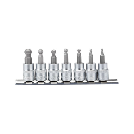 DRAPER 3/8" Sq. Dr. Hexagonal Socket Bit Set (7 piece) : Model No. D-HEX-B/7/55