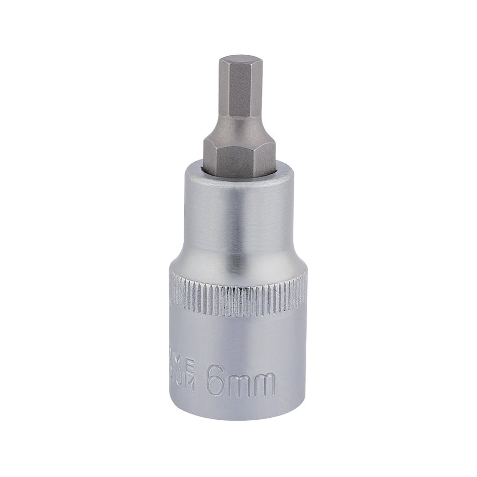 DRAPER 1/2" Sq. Dr. Hexagonal Socket Bits (6mm) : Model No. H-HEX/B