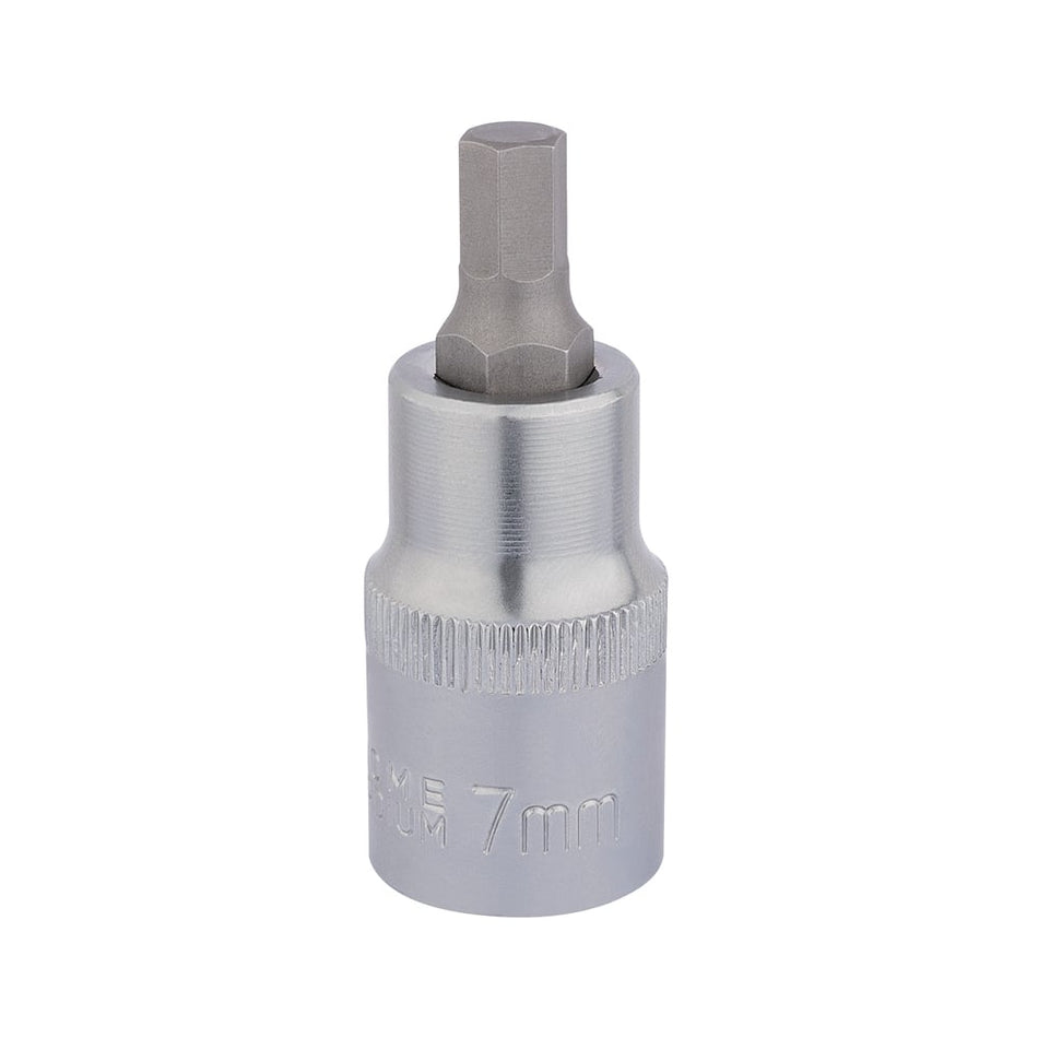 DRAPER 1/2" Sq. Dr. Hexagonal Socket Bits (7mm) : Model No. H-HEX/B