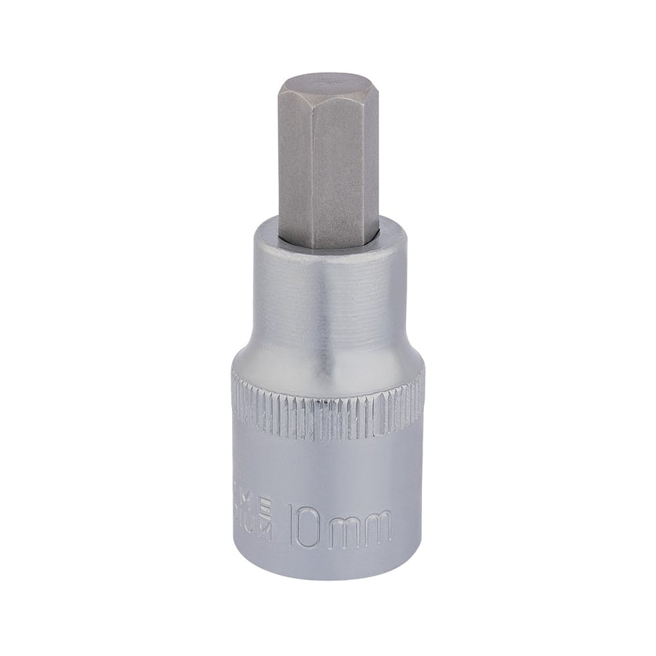 DRAPER 1/2" Sq. Dr. Hexagonal Socket Bits (10mm) : Model No. H-HEX/B