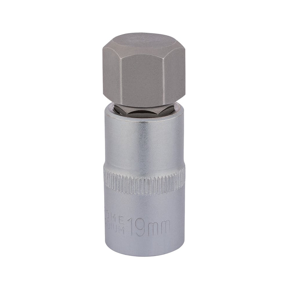 DRAPER 1/2" Sq. Dr. Hexagonal Socket Bits (19mm) : Model No. H-HEX/B