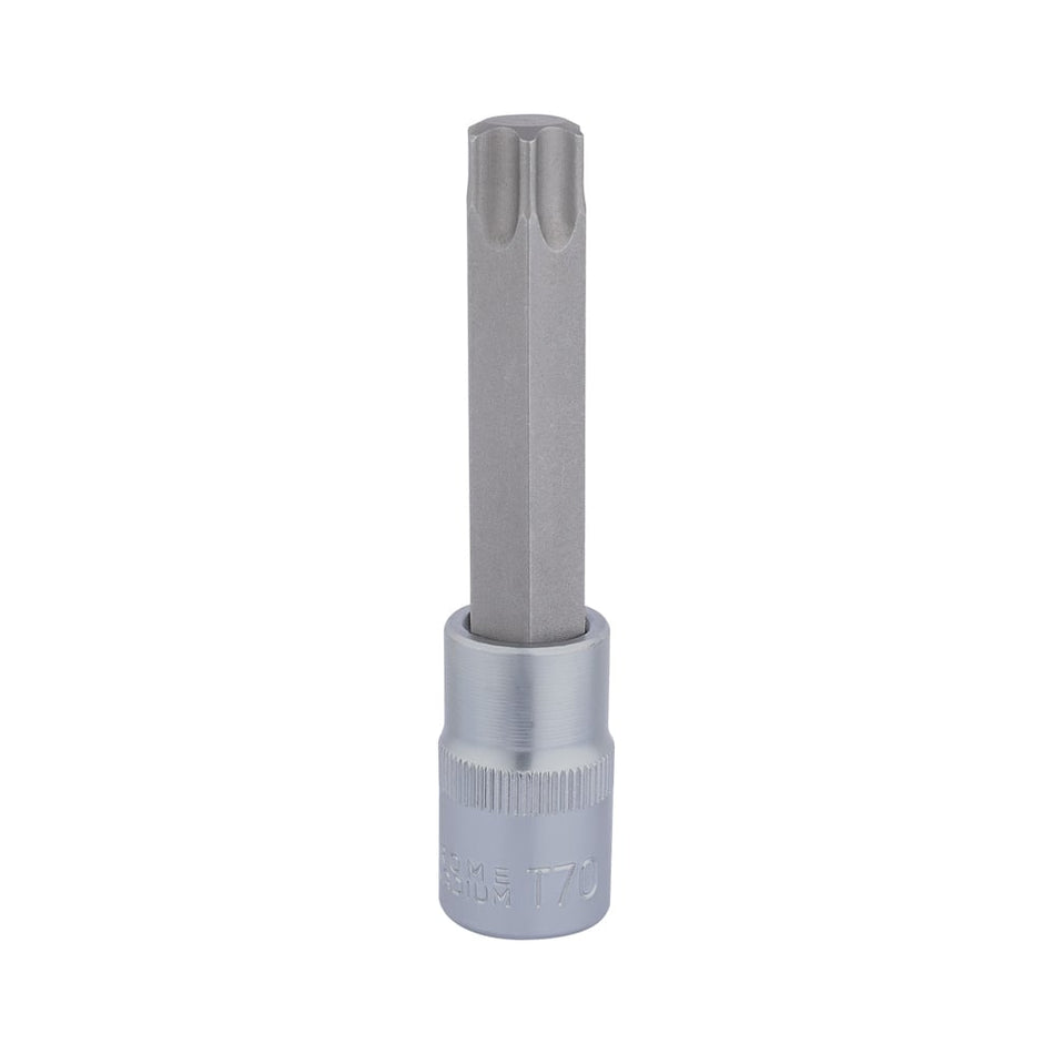 DRAPER T70 x 100mm Draper TX-STAR 1/2" Square Drive Socket Bit : Model No. H-TX/B