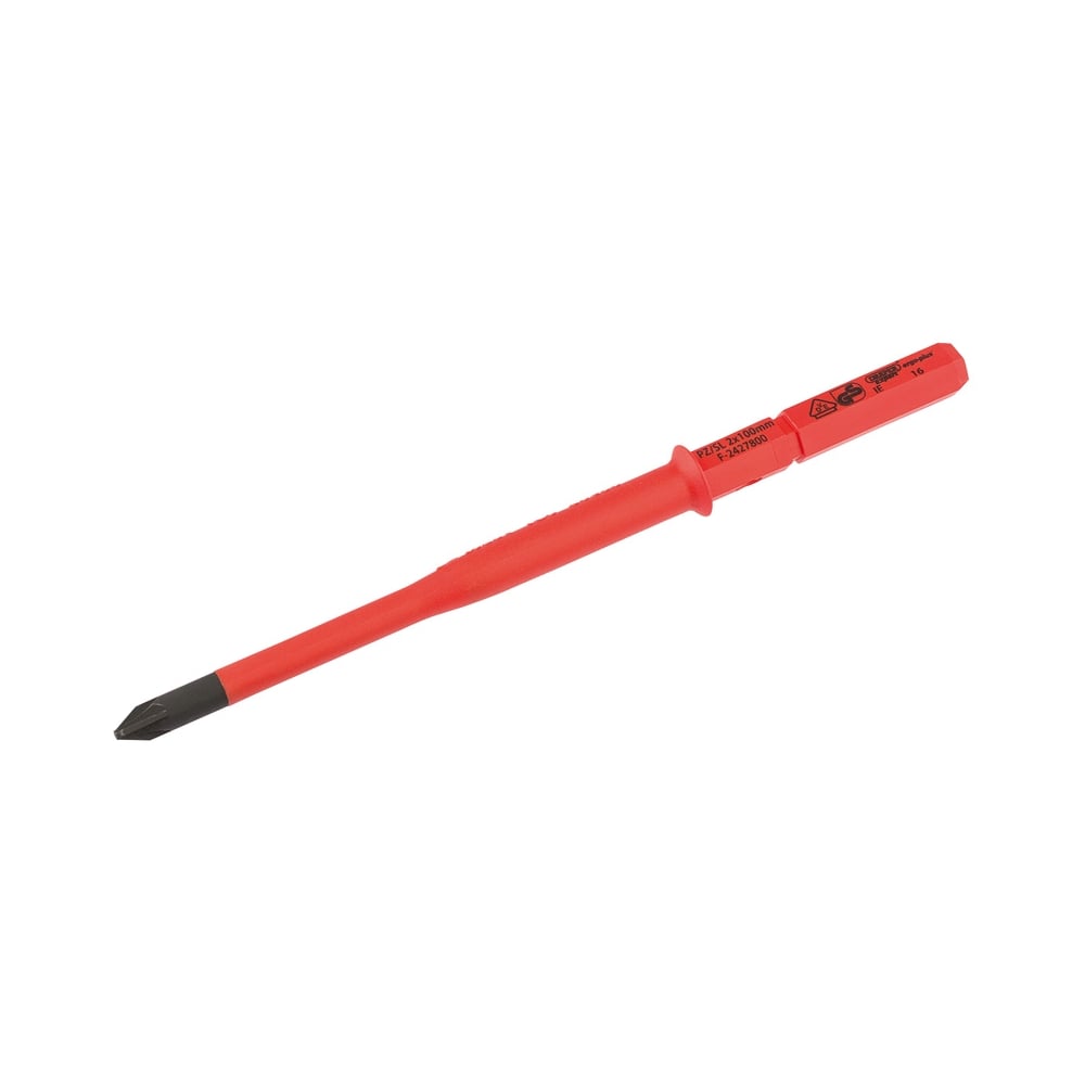 DRAPER Ergo Plus Extra Slim PZ/SL Type VDE Interchangeable Screwdriver Blade No:2 x 100mm : Model No. 9651PZ/SL SLIM