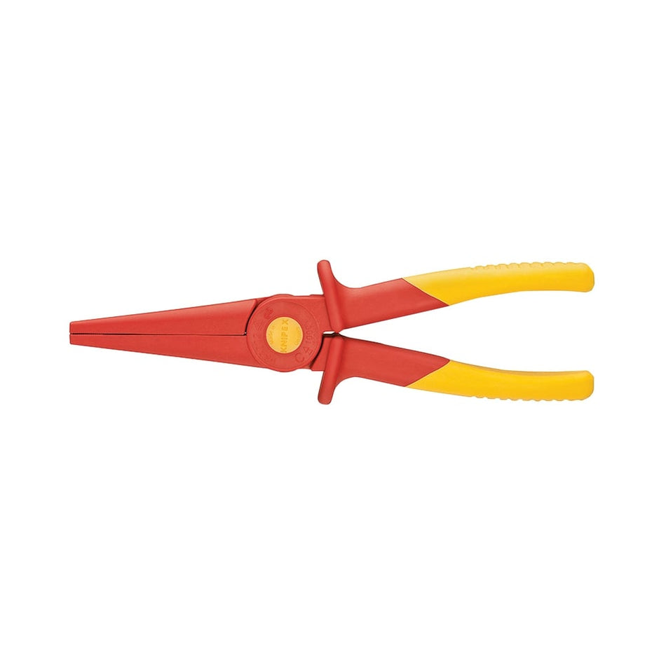 Knipex Fully Insulated 220mm 'S' Range Soft Grip Long Nose Pliers : Model No. 98 62 02